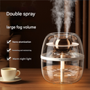 Pink Crystal Clear Dual Mist Humidifier - Ultrasonic Cool Mist & Quiet Operation with Ambient Night Light for Bedroom & Office-2