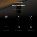 Black Mini USB Aromatherapy Diffuser with Flame Projection - Portable Humidifier for Home and Car Use-2