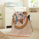 Among the flower fields 40S Pure Cotton Gauze Bath Towel - Extra Large, Thick, Soft, and Highly Absorbent for Adults-1