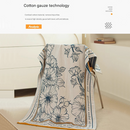 Among the flower fields 40S Pure Cotton Gauze Bath Towel - Extra Large, Thick, Soft, and Highly Absorbent for Adults-2