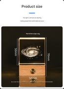 Saturn Luminous 3D Crystal Cube Night Light - Laser Engraved Artwork with Solid Wood Base-4