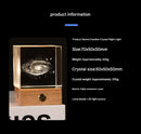 Saturn Luminous 3D Crystal Cube Night Light - Laser Engraved Artwork with Solid Wood Base-8