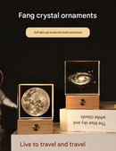 The Big Dipper Luminous 3D Crystal Cube Night Light - Laser Engraved Artwork with Solid Wood Base-5