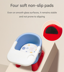 Grey Baby Floor Seat & Booster Dining Chair with Removable Tray - Safe, Stable & Fun Squeaky Cushion-5