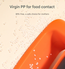 Grey Baby Floor Seat & Booster Dining Chair with Removable Tray - Safe, Stable & Fun Squeaky Cushion-8