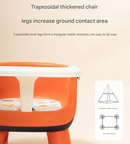 Blue Baby Floor Seat & Booster Dining Chair with Removable Tray - Safe, Stable & Fun Squeaky Cushion-6