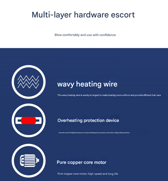 White High-Power Cordless Hair Dryer, 15600mAh USB Rechargeable Blow Dryer with Hot & Cold Air, 3 Speeds & Heat Settings