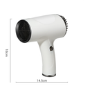 Green Ultra-Lightweight Ionic Cordless Hair Dryer, USB Rechargeable Portable Blow Dryer with Cool Air for Travel & Home-6