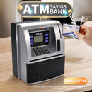 Black Digital ATM Savings Bank for Kids - Electronic Piggy Bank with PIN & Card for Real Money-1