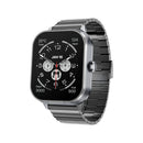 Smartwatch with Built-in TWS Earbuds & Silicone Sleeve - 2.01 HD Screen  Health Monitoring Bluetooth Calls & Music(Gray steel belt)"-1