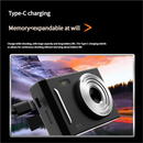 50MP HD Digital Camera with 8X Zoom & Dual Lens System(white)-4