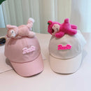 Cute Plush - Decorated Baseball Cap(black)-4