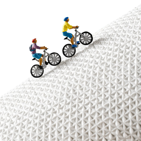 Premium Bath Mat with 8X Water Absorption & Non-Slip Base(Footprints by the seaside)