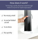 Collapsible Diatom Mud Bath Mat - Quick Dry, Non-Slip, Odor-Free Absorbent Pad(white)-4