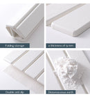 Folding Diatomaceous Earth Countertop Drain Mat - Quick Dry, Non-Slip & Easy Clean Absorbent Pad(dark grey)-6