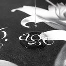 Elegant Floral Print Absorbent Floor Mat - Quick Dry, Non-Slip, Easy Clean Bathroom & Entryway Rug(Black and White)-2