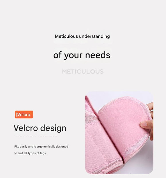 Rechargeable Air Compression Leg Massager with Heat Therapy for Knee & Calf Relief(grey-Double)