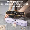 Wireless Portable Vacuum Sealing Machine - Automatic Food Sealer with LCD Display & Dual Modes(White)-4