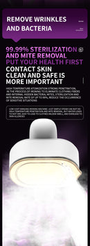 Portable Handheld Garment Steamer & Mini Iron - Smart Temperature Control, Rapid Heating & Powerful Steam for All Fabrics(White)-8