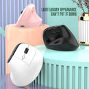 Two Ergonomic Vertical Wireless Mouse - Dual Mode (2.4G & Bluetooth), 5 Adjustable DPI, Silent Clicks, Rechargeable(black)-2