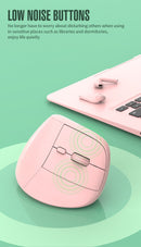 Two Ergonomic Vertical Wireless Mouse - Dual Mode (2.4G & Bluetooth), 5 Adjustable DPI, Silent Clicks, Rechargeable(black)-7