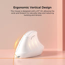 Ergonomic Vertical Mouse - Multi-Device Bluetooth5.0 & 2.4G Wireless, Adjustable DPI, Silent Click(white)-2