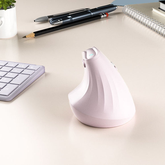 Ergonomic Vertical Mouse - Multi-Device Bluetooth5.0 & 2.4G Wireless, Adjustable DPI, Silent Click(white)