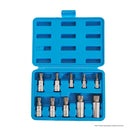 10-Piece M-Type Spline Bit Socket Set - Chrome Steel, Polished & Quenched for Durability with Storage Case(blue)-1