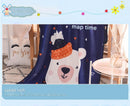 Ultra-Soft Kids Plush Fleece Blanket - Cozy Cartoon Animal Throw for All Seasons (Fox)-4