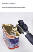 2pc Multifunctional Safe-Cut Can Opener - Smooth Edge, Ergonomic Handle(black)-9