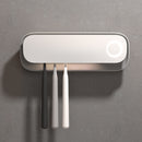 Smart UVC Toothbrush Sterilizer & Holder with Heat Drying, Radar Sensor Night Light(white)-3