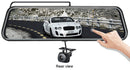 10-Inch Dual Lens Dash Cam Mirror - 1080P FHD Touch Screen Car DVR with Rear Camera, Night Vision & G-Sensor(black)-10