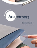 A4 PU Leather Business Portfolio with Ring Binder, Calculator & 40 Sleeves(red)-5