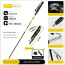 Ultralight Carbon Fiber Foldable Trail Running & Hiking Pole(yellow  Recommended height range 175-185cm)-1