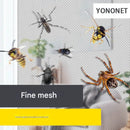 3pc DIY Magnetic Window Screen Kit - Fine Mesh Insect Net, No Drilling Required, Cut to Size(black 150cm x 130cm)-2