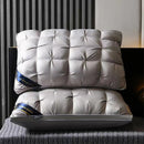 Grey Luxury Adjustable Bed Pillow Set (2-Pack) - Hotel Quality Down Alternative for Ultimate Neck Support & Comfort-1