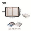 Black Elegant Quilted Bible Cover - Protective Book Case with Carry Handle-3