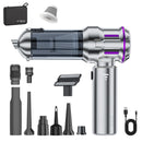 Silver and Purple 4-in-1 Cordless Handheld Vacuum Cleaner - Powerful 16KPa Suction with Brushless Motor, Blower & Air Pump-1