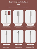 Pink Professional Rechargeable Nail Drill Machine - 45000RPM Portable E-File Kit for Acrylic, Gel, Polishing & Manicure-8