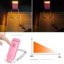 2 Pcs Black USB Rechargeable Clip-on LED Book Light - 3 Color Modes & Dimmable Brightness for Eye-Caring Reading-8