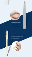 Green Mini Suitcase Manicure Set - 8-Piece Portable Grooming & Nail Care Travel Kit-8