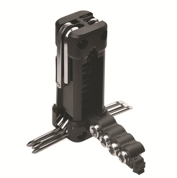 Green Versatile 16-in-1 Bike & Motorcycle Multi-Tool - Portable Repair Kit with Adjustable Wrench