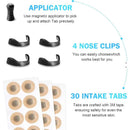 White Round Anti-snoring Patch Set (30 Pairs of patches) Magnetic Nasal Dilator Kit for Snoring Relief - Reusable Multi-Size Sleep & Sport Breathing Aid-5