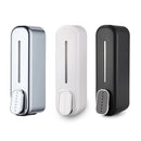 2 Pcs White Modern Wall-Mounted Press Soap Dispenser - 300ml Refillable Pump for Bathroom & Kitchen-2