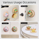 4 Pcs Brown Adorable Bear Wall Protector - Multi-Use Self-Adhesive Door Stopper Bumper-6