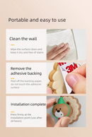 4 Pcs Yellow Adorable Bear Wall Protector - Multi-Use Self-Adhesive Door Stopper Bumper-7