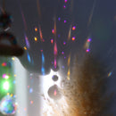 Colorful Dazzling Celestial Crystal Suncatcher - Moon Shape Rainbow Maker Window Hanging Ornament-5