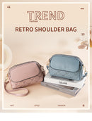 Red Chic Quilted Crossbody Bag - Multi-Compartment PU Leather Shoulder Purse-3