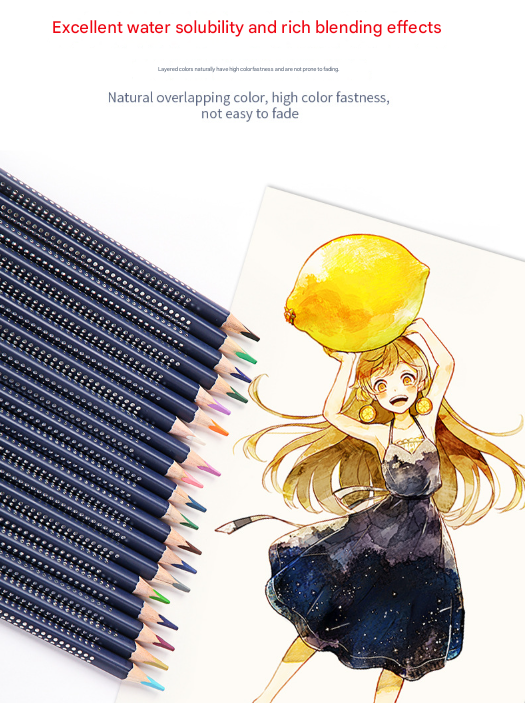 Giorgione Artist Watercolour Pencils 36-Color Set - Premium Water Soluble Colored Pencils for Art & Drawing with Tin Case