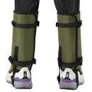Khaki Outdoor Waterproof Leg Gaiters - Anti-Snake Bite & Scratch Protection Boot Covers - Breathable Nylon Oxford Leg Guards for Hiking Camping-3